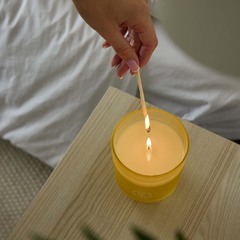 Duftwachsglas Refillable by PartyLite Coastal Amber & Shea